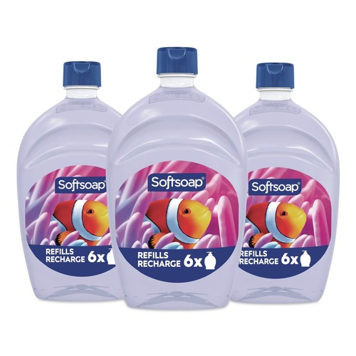 Office Jansan | Softsoap 61046102 50 oz Liquid Hand Soap Refill - Fresh Scent (3/Carton) image number 0
