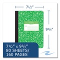 Notebooks & Pads | Roaring Spring 97225 9.75 in. x 7.5 in. Sheets Grade School Ruled Composition Book - Green Marble Cover (48/Carton) image number 2
