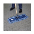Just Launched | Boardwalk BWK1118 18 in. x 5 in. Cotton/Synthetic Looped-End Mop Head - Blue image number 5