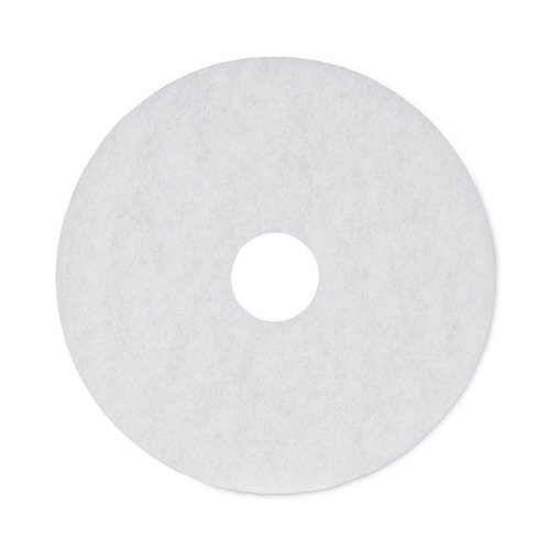 Floor Cleaners | Boardwalk BWK4016WHI 5-Piece/Carton 16 in. Polishing Floor Pads - White image number 0