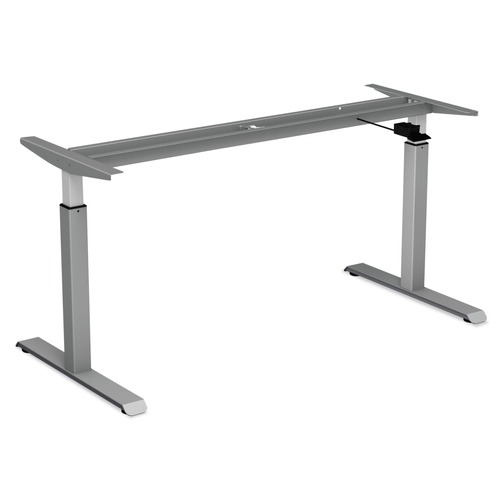 Alera ALEHTPN1G 26.18 in. - 39.57 in. AdaptivErgo Pneumatic Height-Adjustable Table Base - Gray image number 0
