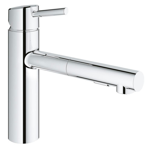 Fixtures | Grohe 31453001 Concetto Filtering Pullout Spray Single Hole Kitchen Faucet (Chrome) image number 0