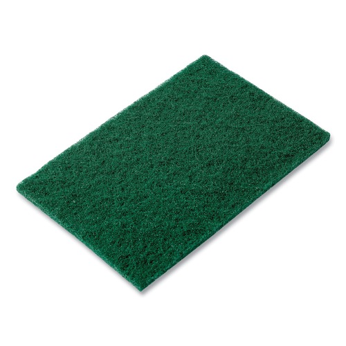 Customer Appreciation Sale! Save up to $60 on Select Tools | AmerCareRoyal S960 6 x 9 Medium-Duty Scouring Pad - Green (60/Carton) image number 0