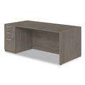 Office Desks & Workstations | Alera AE1NZK-UF3672S TOM 72 in. x 36 in. x 29 in. Seville Series Single Left Pedestal Desk - Walnut image number 3
