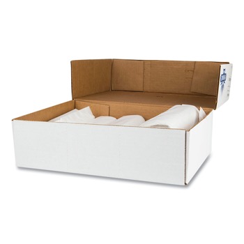 Inteplast Group High-Density 45 Gallon 40 in. x 46 in. Commercial Can Liners - Clear (250/Carton)