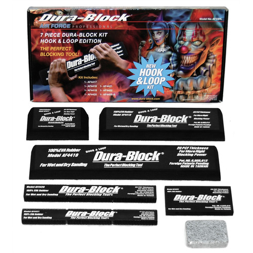Body Repair Kits | Trade Associates AF44HL 7-Piece Dura-Block Hook and Loop Sanding Blocks image number 0
