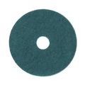 Cleaning Cloths | Boardwalk BWK4020GRE 20 in. Diameter Heavy-Duty Scrubbing Floor Pads - Green (5/Carton) image number 0