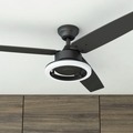 Ceiling Fans | Prominence Home 51461-45 52 in. Remote Control Orbis LED Ceiling Fan with Contemporary Ring Lighting - Matte Black image number 2