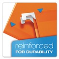  | Pendaflex 04153 1/5 ORA 1/5-Cut Tabs Colored Reinforced Hanging Legal Folders - Orange (25/Box) image number 1