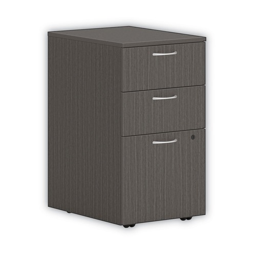 Office Filing Cabinets & Shelves | HON HLPLPMBBF.LSL1 Mod 3-Drawer Box Box File Legal Letter 15 in. x 20 in. x 28 in. Left or Right Mobile Pedestal - Slate Teak image number 0
