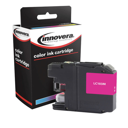  | Innovera IVRLC103M Remanufactured 600-Page High-Yield Ink for Brother LC103M - Magenta image number 0