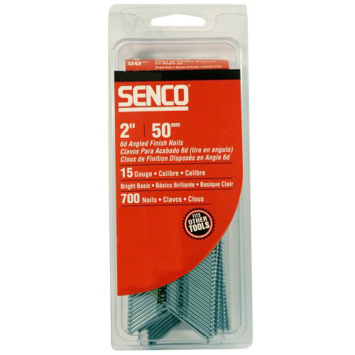 Nails | SENCO A301500 15-Gauge 1-1/2 in. Bright Basic Angled Finish Nails (700-Pack) image number 0