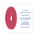 Just Launched | Boardwalk BWK4012RED 12 in. dia. Buffing Floor Pads - Red (5/Carton) image number 4