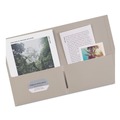Office Jansan | Avery 47990 40 Sheet Capacity 11 in. x 8.5 in. Two-Pocket Folder - Gray (25/Box) image number 2