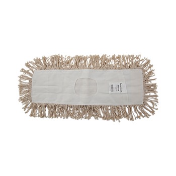 Boardwalk 18 in. x 5 in. Industrial Hygrade Cotton Dust Mop Head - White