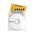  | C-Line 61988 Deluxe Individual CD/DVD Holders with 2-Disc Capacity - Clear/White (50/Boxes) image number 1