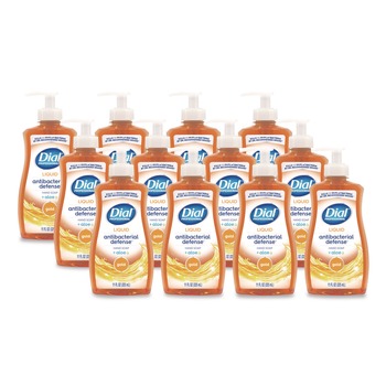 Dial Professional 11 oz. Pump Bottle Antibacterial Defense Gold Hand Soap Plus Aloe - Original (12/Carton)