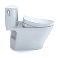 Bidets | TOTO MW6423056CEFGA#01 WASHLETplus Nexus 1-Piece Elongated 1.28 GPF Toilet with Auto Flush S550e Contemporary Bidet Seat (Cotton White) image number 3