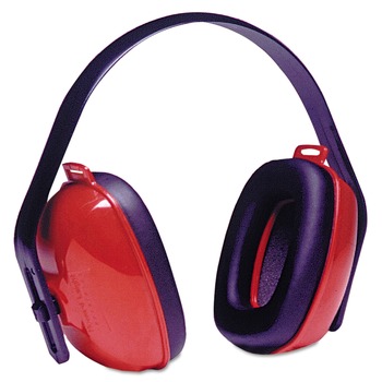 Howard Leight by Honeywell QM24Plus 25 dB NR Three-Position Earmuffs - Red/Black