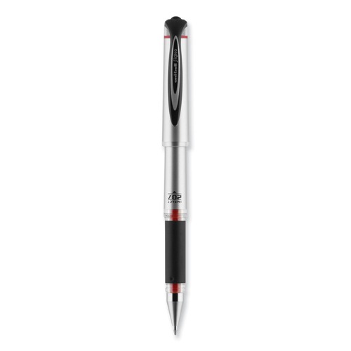 | uni-ball 65802 1 mm Bold Stick Red Ink 207 Impact Gel Pen - Silver/Black/Red Barrel (1-Dozen) image number 0