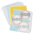  | Innovera IVR39301 Two-Sided CD/DVD Pages for a Three-Ring Binder - Clear (10/Pack) image number 1