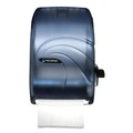 Paper Towel Holders | San Jamar T1190TBL 12.94 in. x 9.25 in. x 16.5 in. Lever Roll Oceans Towel Dispenser - Arctic Blue image number 2