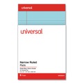 Cleaning & Janitorial Supplies | Universal UNV63016 5 in. x 8 in. Sheets Narrow Rule Perforated Ruled Writing Pads - Assorted Pastel Colors (6/Pack) image number 1