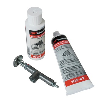Ingersoll Rand Air Care Lubrication Kit with 105-4T Air Tool Oil, Grease, and Grease Gun