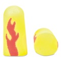 Ear Plugs | 3M 312-1252 E A Rsoft Blasts Uncorded Foam Earplugs - Yellow Neon/Red Flame (200/Box) image number 1