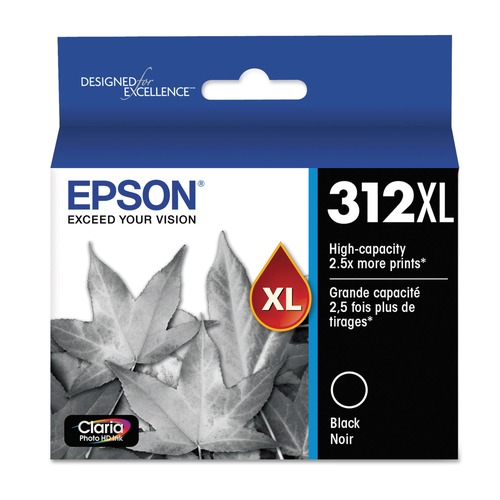 Ink & Toner | Epson T312XL120-S T312xl120-S (312xl) Claria 500 Page-Yield High-Yield Ink - Black image number 0