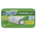 Cleaning & Janitorial Supplies | Swiffer 95531 Wet Refill Cloths, Open Window Fresh, Cloth, White, 8x10 (12/Tub, 12 Tub/Carton) image number 0