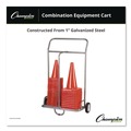 Utility Carts | Champion Sports CSCART 16 in. x 32 in. x 48 in. 132 lb Capacity Combination Equipment Cart - Silver image number 3