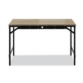 Office Jansan | Safco 5272BLWL Simple 45.5 in. x 23.5 in. x 29.5 in. Work Desk - Walnut image number 3