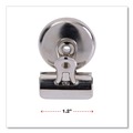 Office Jansan | Universal UNV31260 Bulldog Magnetic Clips - Small, Nickel (18/Pack) image number 8