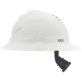  | MSA 10215828 V-Gard C1 Fas-Trac III Full Brim Vented Hard Hat - White image number 3