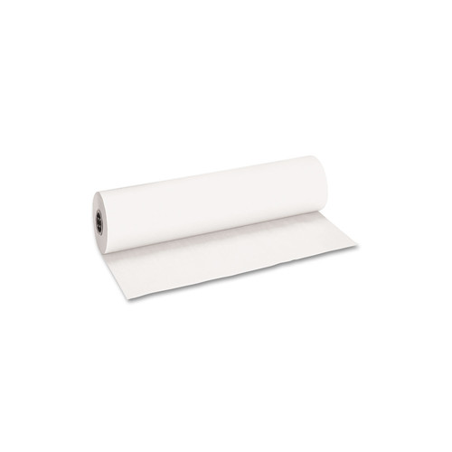 Arts & Crafts Supplies | Pacon P101208 36 in. x 1000 ft. 40 lb Cover Weight Decorol Flame Retardant Art Rolls - Frost White (1-Roll) image number 0