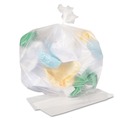 Trash Bags | Boardwalk Z4831LN GR1 16 Gallon 7 mic 24 in. x 31 in. High Density Can Liners - Natural (50 Bags/Roll, 20 Rolls/Carton) image number 2
