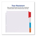 Office Jansan | Avery 11270 11.25 in. x 9.13 in. 5-Tab Insertable Dividers with Single Pockets - White (1-Set) image number 6