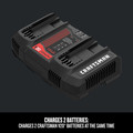 Chargers | Craftsman CMCB124 20V Lithium-Ion Dual-Port Charger image number 3