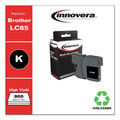  | Innovera IVRLC65BK 900 Page-Yield, Replacement for Brother LC65BK, Remanufactured High-Yield Ink - Black image number 2