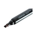 Office Jansan | Universal UNV07050 Broad Chisel Tip Permanent Marker - Black (36/Pack) image number 4
