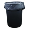 Trash Bags | Boardwalk H7450PCKR01 44 Gallon 1.3 mil 37 in. x 50 in. Perforated Roll Low-Density Waste Can Liners - Clear (100/Carton) image number 3