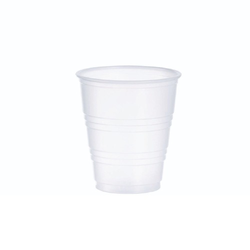 Just Launched | Dart Y5 5 oz. High-Impact Polystyrene Cold Cups - Translucent (100 Cups/Sleeve, 25 Sleeves/Carton) image number 0