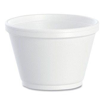 JUST LAUNCHED | Dart 6SJ12 Foam Containers, 6oz, White (50/Bag, 20 Bags/Carton)