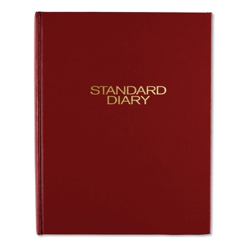 AT-A-GLANCE 9.5 in. x 7.5 in. Standard 2026 Edition Medium/College Rule Daily Diary - Red Cover
