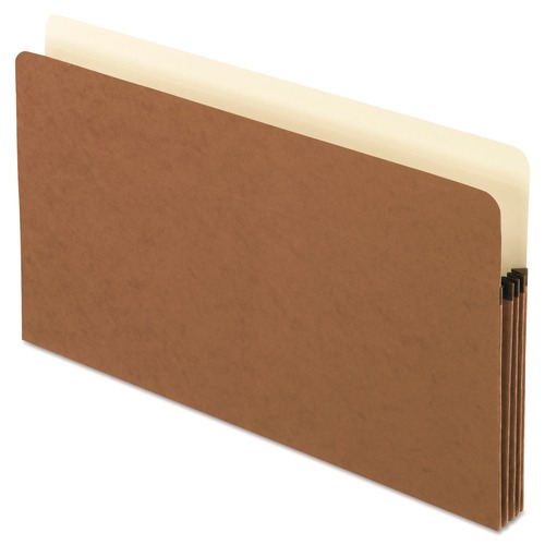 File Folders | Pendaflex 1526EAM Smart Shield 3.5 in. Expansion Legal Size File Pocket - Red Fiber (10/Box) image number 0