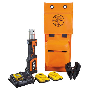  | Klein Tools BAT207T3 20V Brushed Lithium-Ion Cordless Cu/AI Cutter Kit with (2) Ah Batteries