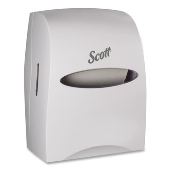 Scott 46254 Essential 13.06 in. x 11 in. x 16.94 in. Manual Hard Roll Towel Dispenser - White (1/Carton)