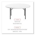  | Alera ALEPT60RW 60 in. Diameter x 29.25 in. Round Plastic Folding Table - White image number 5