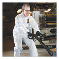 Bib Overalls | Ansell KCC 44336 A40 Elastic-Cuff Ankle Hood and Boot Coveralls - 3X-Large White (25/Carton) image number 5